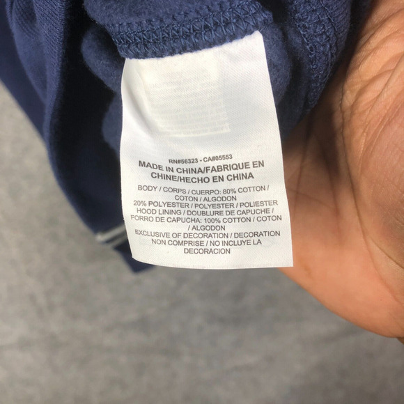 Nike Club Swoosh Full-Zip Hoodie Blue Size XL Style 679365-410 Logo Swoosh - Picture 6 of 12